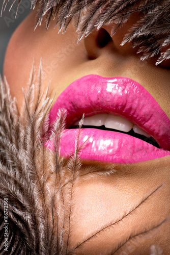Pink clit closeup