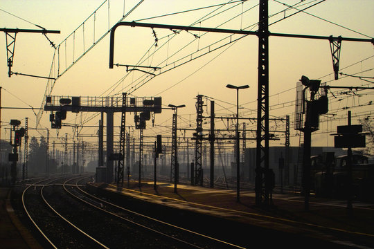 matin en gare