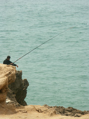 pêcheur des falaises