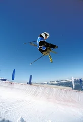 Fotobehang ski half pipe © eric epoudry