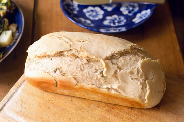 home made bread loaf