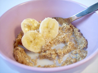 oatmeal in the early morning