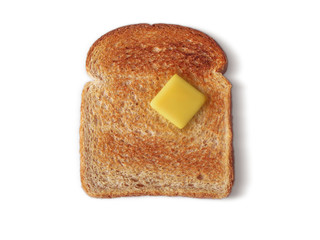bread toasted with butter