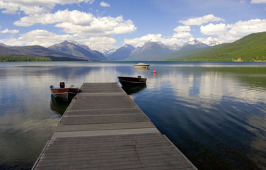 dock, lake mcdonald