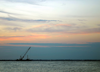 crane silhouette