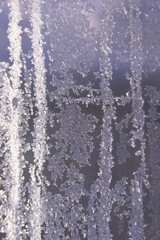 hoar-frost. winter window