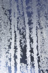 Fototapeta na wymiar hoar-frost. winter window