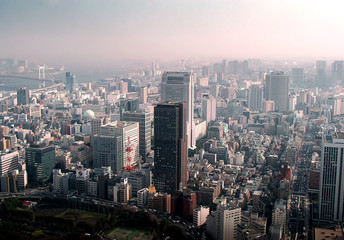 Obraz premium tokyo city fog
