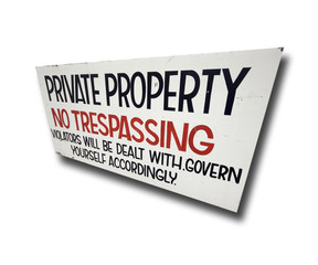 Fototapeta premium private property