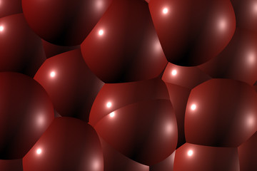 balls pattern. dark red. designed in ps - obrazy, fototapety, plakaty