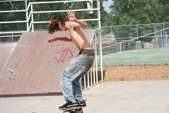 skateboarder on rail