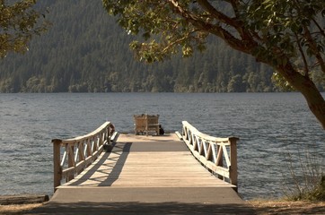 the dock at lake crescent