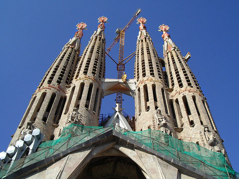 La Sagrada Familia Cathedral in Barcelona, Spain