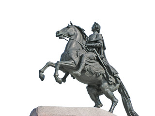 Fototapeta na wymiar bronze horseman