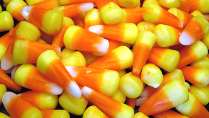 candy corn close-up