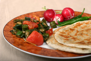 traditional indian meal