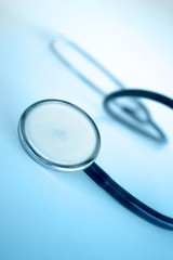 close-up of a stethoscope