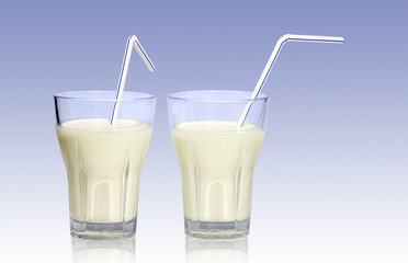 milk glasses