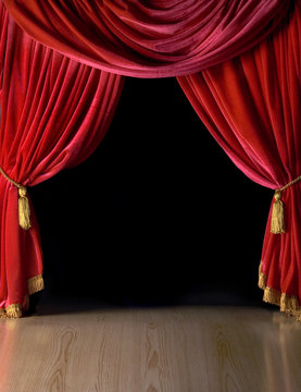 Red Velvet Theater curtains