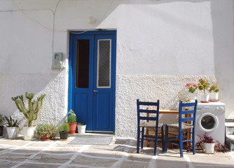Fototapeta na wymiar Wyspy Greckie sceny street