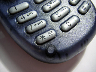 part of cell phone with asterisk