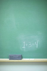 chalkboard with numbers