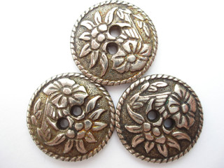 metallic buttons