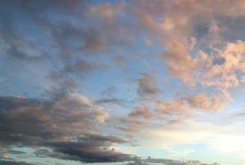  soft sky on sunset.
