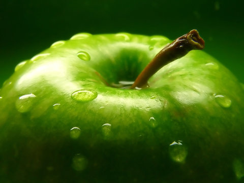 Fototapeta zielone jabłko