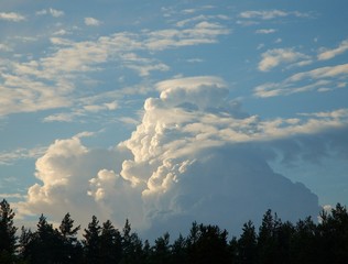 evening cloud