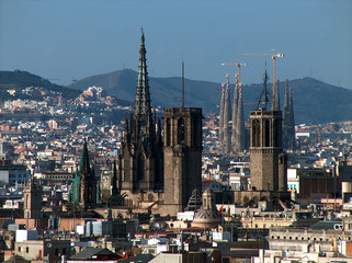 vue sur la ville de barcelone