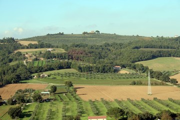 Fototapeta na wymiar Toskania krajobraz