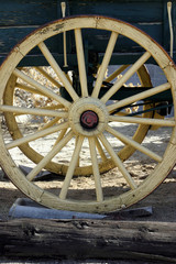 old antique wagon wheel