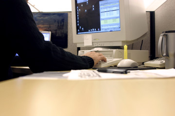 on the computer