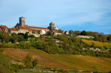 Fototapeta na wymiar wieś burgundy