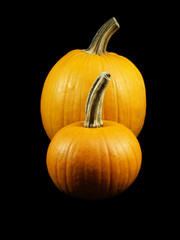 two pumpkins