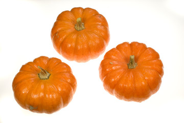 three pumpkins