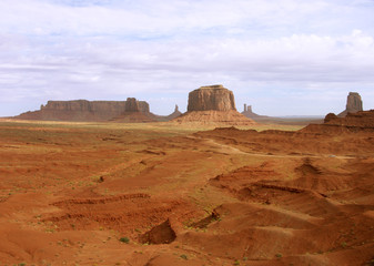 Fototapeta na wymiar widok z Monument Valley