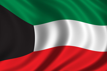 Obraz premium flag of kuwait
