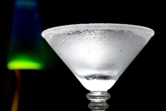 chilled martini glass