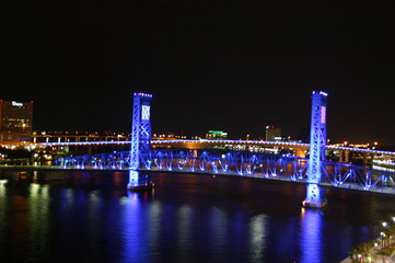 Fototapeta na wymiar Jacksonville w nocy