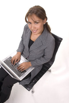 woman exec with laptop