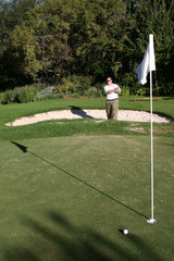 playing from the bunker
