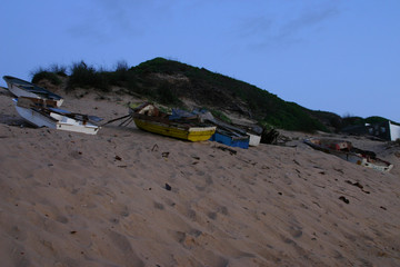 fishing boat on beach