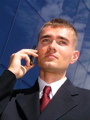 businessman using a mobile phone