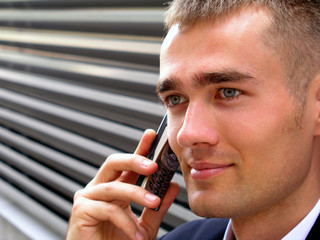 businessman using a mobile phone