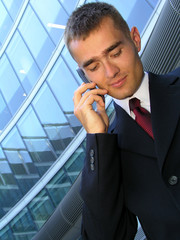 businessman using a mobile phone