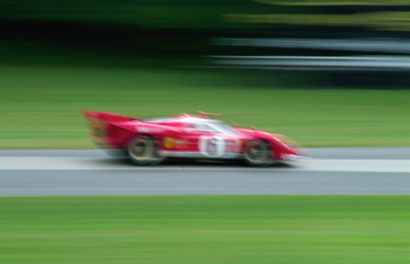 ferrari at speed