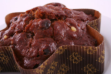 christmas cake close up