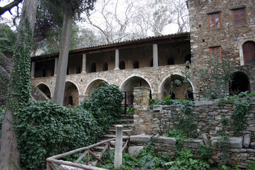 Naklejka premium medieval monastery